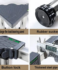 Adjustable Stainless Steel Appliance Base Stand for Washing Machines, Refrigerators, Dryers, Vertical AC Units, support details