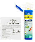 Ace Pond Water Test Strips Check PH Nitrites Nitrates And Hardness In Just Seconds, 25-count pack with test strips and instructions.