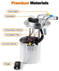 Electric Fuel Pump Assembly For GM SUVs And Trucks 2004-2007 Avalanche Suburban 1500 Yukon XL 1500 Escalade ESV EXT V8 5.3L 6.0L 6.2L Replacement E3610M With Pressure Sensor components labeled.