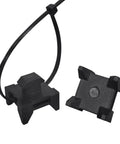 25 Pack Plastic Zip Tie Mounting Block Set For 40 Series Aluminum TSlot Extrusions Cable Management Clips Wire Base Fixtures No Fuss Fasteners For DIY 3D Printers CNC Rigs And Tech Projects, black plastic block with zip tie