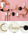 Trendy Letter Metal Wall Hooks For Your Space With These Sturdy Iron Coat Racks Perfect For Hanging Coats Hats Keys In Living Room Bedroom Or Door. Durable Decorative Organizer Set Adds Style And Vibe To Your Home Decor. 3 Hooks.