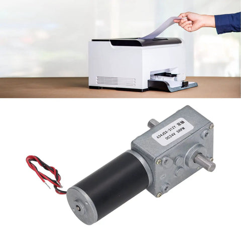 Heavy Duty High Torque DC Motor Boasts An Aluminum Alloy Casing And Does The Heavy Lifting At 30 Kgf Cm While Delivering Badass Performance For Fast Office Automation Upgrades Every Single Time in connection with a printer.