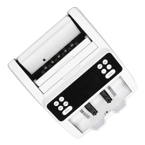 Top view of Ultra Fast Money Counter Time Saver For Mixed Denominations And Multi Currency Value Counting, Bills Counter Machine With Print Reports