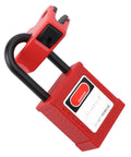 Red Two Pack Circuit Breaker Lockout Device With Insulated Padlocks For Small And Medium Breakers Ideal For Electrician Maintenance