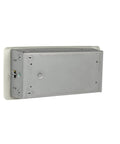 Rear view of Low Profile Fan Forced Wall Heater Without Thermostat, Standard Ivory Finish, 4300 Series, 750/562 Watt