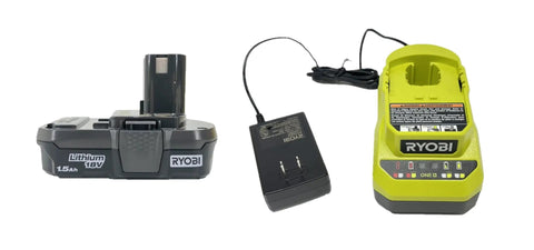 Ultra Pro Grade Badass Cordless Brad Nailer With 18 Volt Battery And Fast Charger showing 18V battery and charger setup.