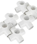 12 Pack 5 Way PVC Fittings 1 Inch Schedule 40 Elbow Connectors for Furniture Building Greenhouse Shed Tent Connections