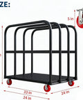 Rugged 2000 Lb Capacity Platform Cart With Steel Flatbed 2 In 1 Design For Warehouse Hauling And Factory Moves A Real Workhorse For Moving Heavy Loads Fast And Safely. 33 x 24 in steel flatbed panel cart with 5 in red casters