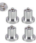 Super Sick Magnetic Jack Pads For Rivian R1T And R1S Four Piece Lift Station set of CNC aluminum jack pads with smooth finish.