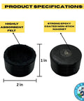 Dude Approved Magnetic Golf Ball Washer With Heavy Duty Mount To Scrub Out Stubborn Grime Fast And Lock Securely To Cart Or Bag For Legit Smoother Rounds Today, featuring absorbent felt and epoxy coated magnet, 2x1 inches.