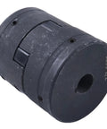 Heavy Duty 1/2 Inch To 7/8 Inch Flexible L Jaw Coupling Set With Buna N Rubber Spider For Log Wood Splitter 3 Piece Industrial Grade Interchangeable With Lovejoy Martin Browning TB Woods Built To Last, black coupler close-up