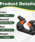 Premium Aluminum Arrow Rest for Crossbows, Pro Grade Precision, Low Friction Spring Rollers, Black Aluminum Alloy 1.49x1.1x0.3in