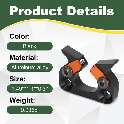 Premium Aluminum Arrow Rest for Crossbows, Pro Grade Precision, Low Friction Spring Rollers, Black Aluminum Alloy 1.49x1.1x0.3in