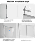 Medium installation steps for Built Tough Stainless Steel Pivot Door Hinge delivering slick 360 degree spin and instant auto close.