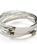 Premium Stainless Steel Hose Clamp Kit With 80 Pieces For Heavy Duty Car And Home Repair Fixing Leaks Fastening Various Sizes From 8mm To 51mm Using Adjustable Worm Gear Clamps That Stay Tight, stainless steel worm gear hose clamps