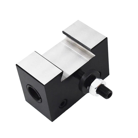 Heavy Duty Kickass Wedge Type Piston Quick Change Tool Post For CNC And Mini Metal Lathes with steel build and locking mechanism.