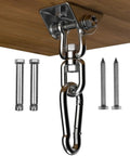 Heavy Duty Hammock Hanging Kit With 360 Degree Rotate Hooks, 1000 Lb Capacity, Easy Install With Bolts, Screws And Snap Hooks