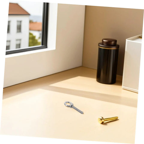Heavy Duty M10x60 Stainless Steel Eye Bolts With Nuts And Washers Anti Loosening Closed Hook Screws For Decorative Hanging And Machinery Mounting Built Tough Wear Resistant Surface Ideal For Chains And Wire Ropes, shown with two eye bolts