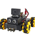 AI robot kit for STEM education with mecanum wheels and camera