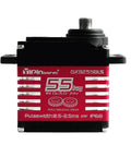Rock Solid 55kg Brushless Digital Servo with IP68 waterproof design, metal gears, ideal for RC cars and drones.