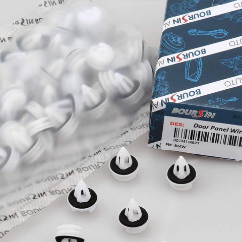 BMW Door Trim Panel Retainer Clips Kit 50Pcs with Seal Ring and Box Packaging