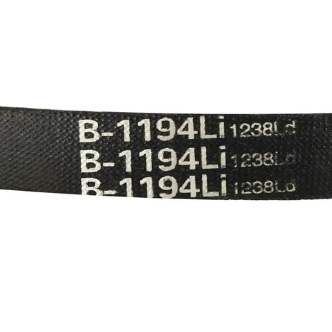 Heavy Duty Drive V Belt 47 Inch Inner Girth 16 Mm Width 11 Mm Thick Neoprene Rubber Oil And Water Resistant Beefy Industrial Power Transmission Belt For Industrial Drives And Heavy Machinery Applications, B-1194Li marking