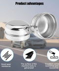 KickAss Heavy Duty Trailer Hub Dust Caps Two Point Zero Five Inch showing galvanized cold rolled steel design for dust and grease protection.