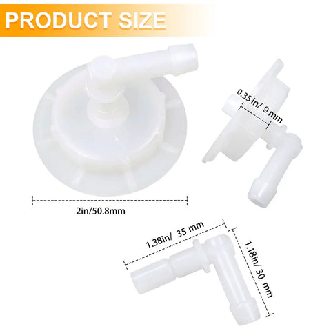 Radiator Coolant Reservoir Cap Replacement For Acura Honda Cars White cap with size dimensions