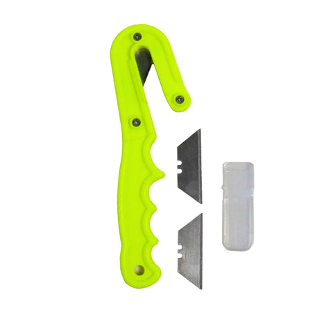 Beefy Waterproof 8 Inch Diving Line Cutter with Firm Grip Handle, Includes 2 Extra Blades, Compact Underwater Tool for Fishing