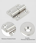 Detachable Gate Hinge With Stainless Steel Lift Off Design For Heavy Doors And Access Panels In A Silver Finish One Pack Tough Durable Corrosion Resistant Gate Hardware detail view