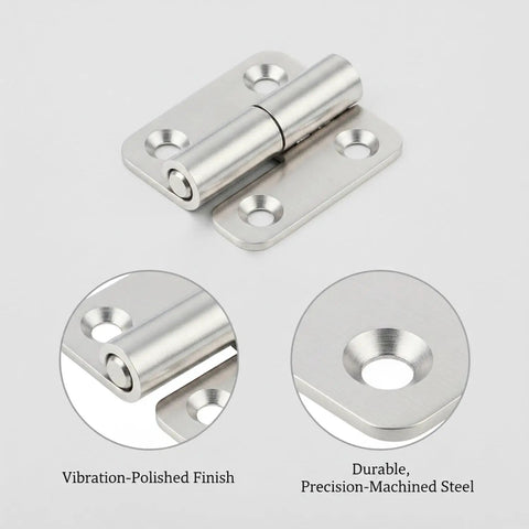 Detachable Gate Hinge With Stainless Steel Lift Off Design For Heavy Doors And Access Panels In A Silver Finish One Pack Tough Durable Corrosion Resistant Gate Hardware detail view