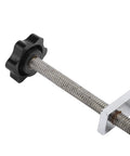 Close-up of Must Have Pin Clamp Mount for Table Workbench with V Slot C Clamp showing metal and plastic knob