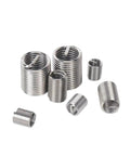 Heavy Duty Stainless Steel Self Tapping Thread Repair Inserts For M5 Fastener Helical Wire Nuts M1 6 To 12 Size Slotted kit, eight pieces in various sizes.
