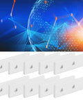 Heavy Duty 10 Pack Flat Joining Plates For T Slot Aluminum Extrusion Profiles Mending Repair Brackets with Three Hole Design