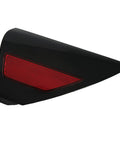 Rear Right Passenger Quarter Panel Charge Port Cover For 2020 2022 Electric Truck Rugged Abs Plastic Aftermarket Replacement angled view with red reflector