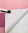 Rose Pink Stripe Peel And Stick Wallpaper Self Adhesive Vinyl Removable Wall Covering For Cabinets Drawers DIY Room Flip With A Rad Chic Vibe Easy Apply Covers Forty Eight Total Sq Ft, showing rolled edge and color details.