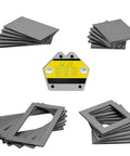 Hot 24Pcs Welding Practice Kit For Beginners Includes Super Strong Magnet With 28lb Pull Force And Laser-Cut Mild Steel Coupons At 8 Precise Angles, showcases steel coupons and magnetic holder.