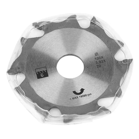 4 Inch 6 Tooth Carbide Biscuit Joiner Blade With 22mm Bore Replacement Plate For Woodworking Pro Grade Durability