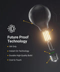 10 Pack G25 LED Globe Vanity Light Bulbs For Bathroom And Bedroom, Filament Edison Style, 5W Technology Illustration