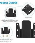 Hella Sturdy Sectional Sofa Connectors Heavy Duty Metal Couch Braces With Full Hardware Kit showing three brackets with screws.