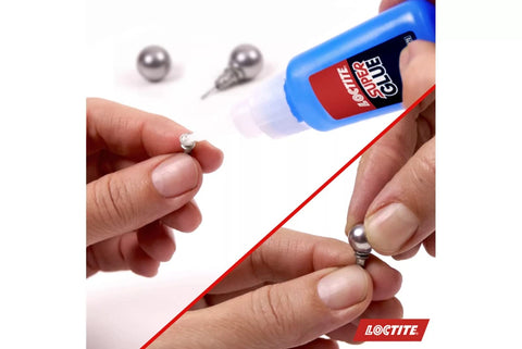 Applying Heavy Duty Super Glue for Fast, Strong Bond on Plastic, Wood, Metal and Crafts, Clear Liquid Adhesive on earring