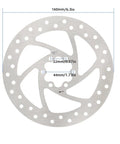 160mm Stainless Steel Disc Brake Rotor For Mountain Bikes And Electric Scooters, durable steel construction with dimensions.