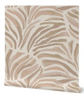 Total Knockout Modern Animal Print Vinyl Wallpaper Featuring A Slick Leather Texture Dang Durability Commercial Grade Wallcovering Easy Paste Install Home Upgrade with beige zebra pattern.