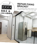 Heavy Duty Metal Track Connector Flat Plate For Barn Door Brackets Pro Grade Easy Install Seamless Joining Stable Track