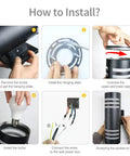 Installation steps for Dusk To Dawn Outdoor Wall Lights 2 Pack Up Down Cylinder Black Porch Sconces with auto photocell.