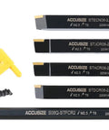 Half Inch Mini Indexable Turning Tool And Boring Bar Set For Metalworking, Pro Grade Includes Four Turning Tools And One Boring Bar