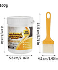 Heavy Duty Roof Sealant Waterproof Invisible Coating That Knocks Out Humidity Keeps Your Entire Home Dry As A Bone While Shutting Down Stubborn Sink Leak Spots Today in container with applicator brush.