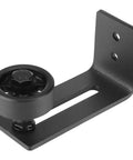 Carbon Steel Adjustable Wall Or Floor Roller Guide For Barn Door Hardware Black Finish Heavy Duty Mount Smooth Quiet Glide Fits 76mm Thick Doors Durable Construction