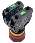 Emergency Stop Switch 18A 125V and 12A 250V, Beefy Heavy Duty E Stop With Two Terminal Tabs for Industrial Equipment, KEDU HY57B Replacement