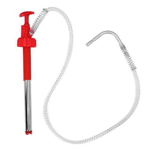 Top Notch Portable Transfer Pump For 20L Drums That Handles Engine Oil And Fluids With ease, Featuring durable stainless steel pump and hose.